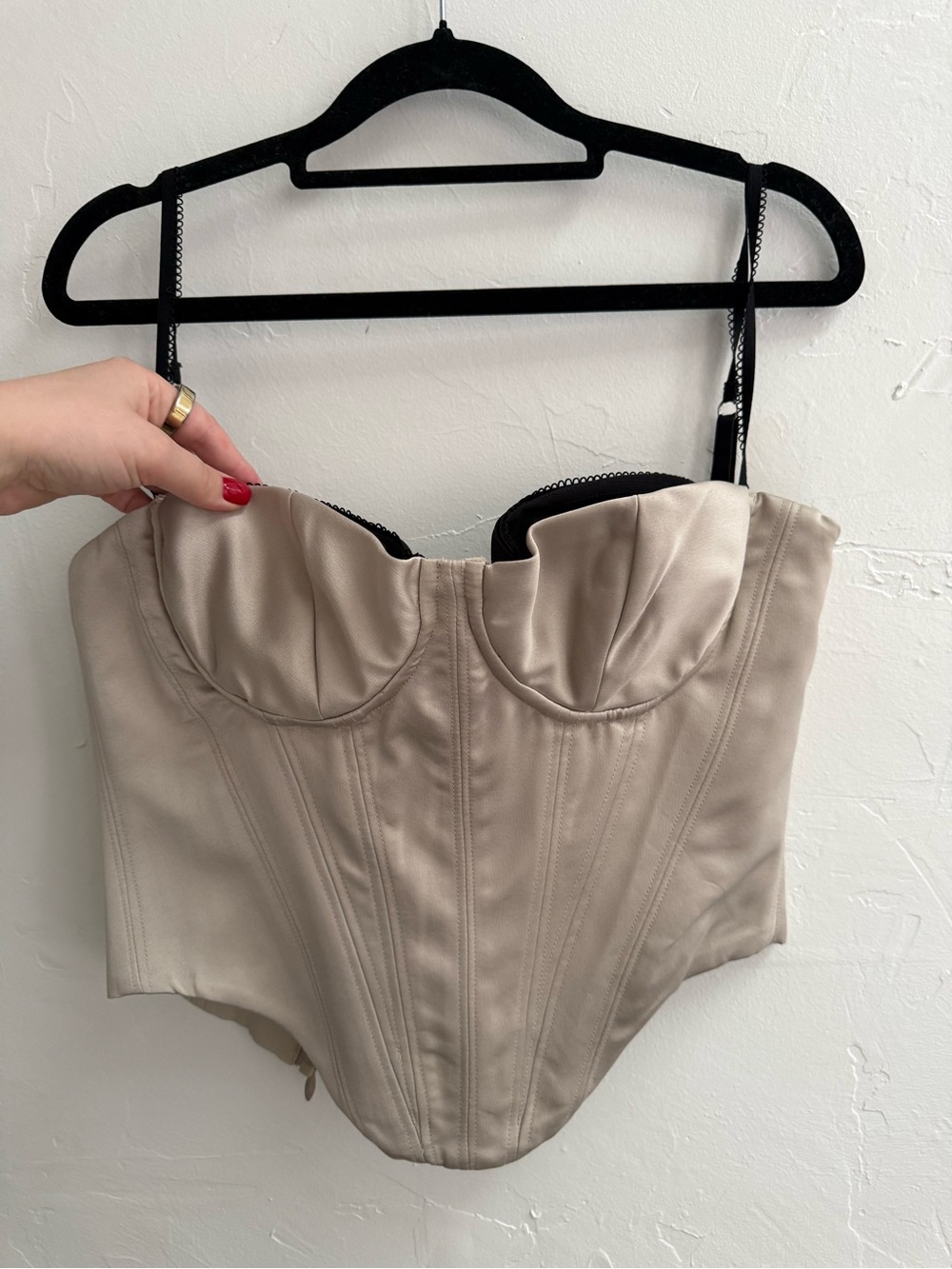 House of CB Luette Beige Bustier Top Brand New